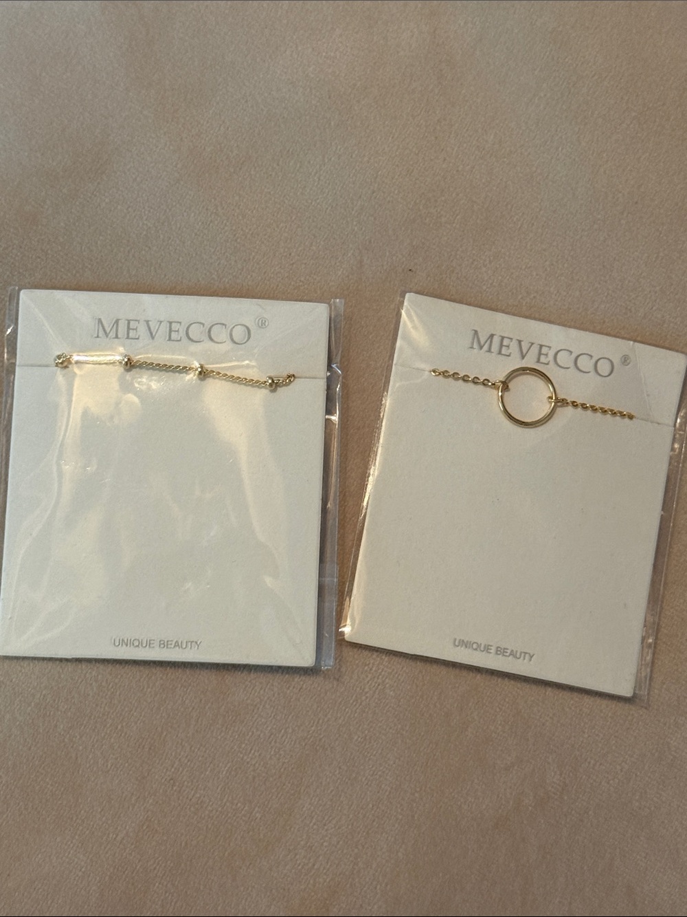 Ecco Gold Minimalist Chain Necklace Duo